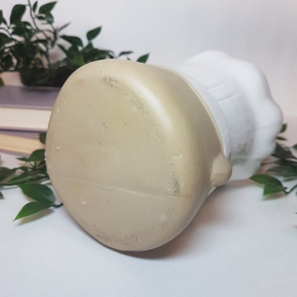 Ceramic Chef Head Kitchen Utensil Holder Baker Baking Cook Cooking Tool Storage - Picture 13 of 14